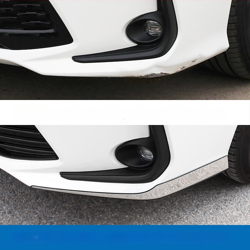 Toyota Corolla 2019–2024 jaoks: esikaitseraiba, nurga kaitse, udutuled dekoratiivne joon; ei ühildu sportversiooniga.