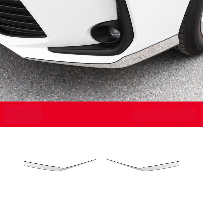 Toyota Corolla 2019–2024 jaoks: esikaitseraiba, nurga kaitse, udutuled dekoratiivne joon; ei ühildu sportversiooniga.