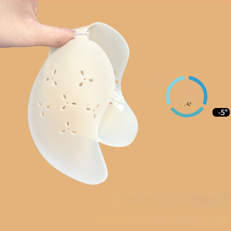 Silicone krūšu plāksteris mango formas, ultra plāns, elpojošs, neredzams, līgavas kleitai