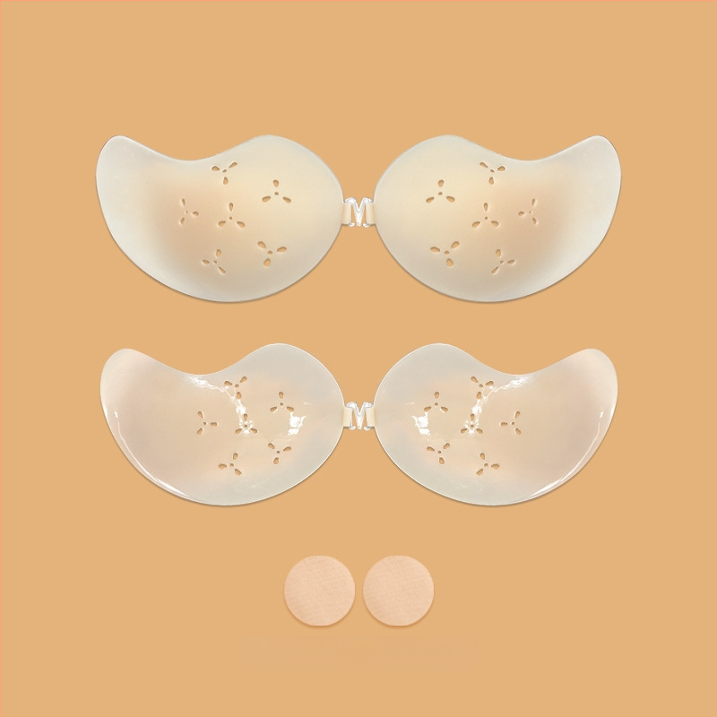 Silicone krūšu plāksteris mango formas, ultra plāns, elpojošs, neredzams, līgavas kleitai