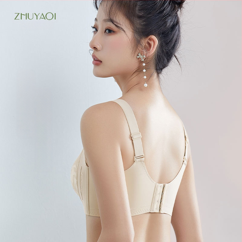 Push-Up krūšturis, 3/4 kauss, elpojošs modal, mežģīne, bezvadu