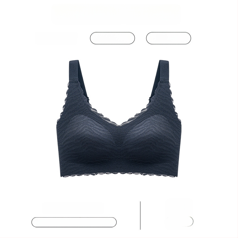 Nylon bezšuvju krūšturis ar pilnajām kausiņām, plānas formētas kausiņas, mugurējā četrrindu āķu aizdare, fiksētās plecu siksnas