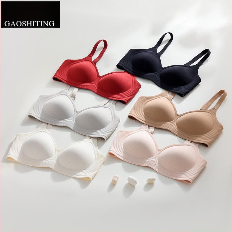 Nailonist 3/4 kaussiga seamless rinnahoidja, traadita, pehme toega, seljaosa kinnitusega nelja rea konksud