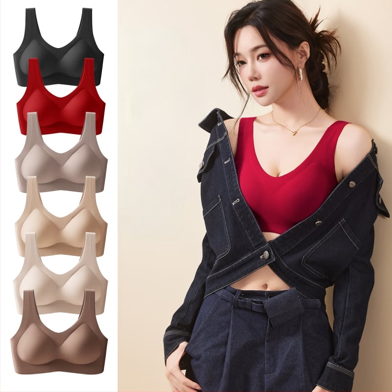 Sieviešu neilona sporta krūšturis bez šuvēm, ar fiksētām siksnām, pilna kauss, visām sezonām