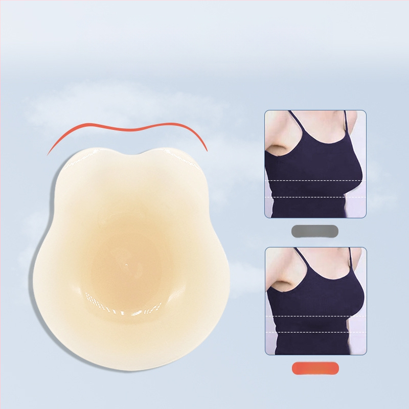 Silikona krūšu plāksteris ar zaķa ausu formā – nemanāms, atkārtoti lietojams, plāns, pacēlums