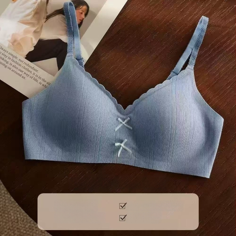 Õmblusteta rinnahoidja väikese rinnaga, hingav, 3/4 kaussi, õhukesed vormitud tassid, selja kinnitusega kahekordse sulgemisega