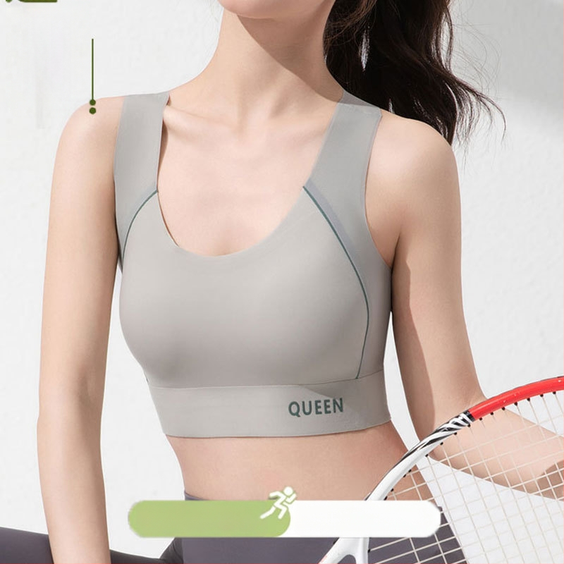 Juhtmevaba sportlik rinnahoidja täis kupu, õmblusteta, hingav, selja kujundav, õhukesed vormitud kausid