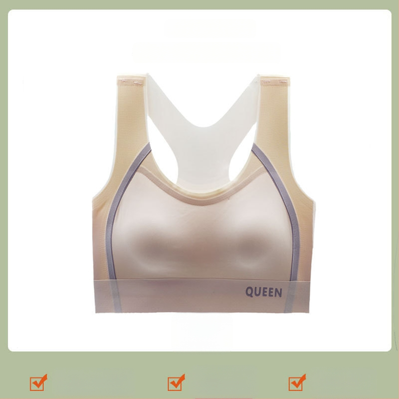 Juhtmevaba sportlik rinnahoidja täis kupu, õmblusteta, hingav, selja kujundav, õhukesed vormitud kausid