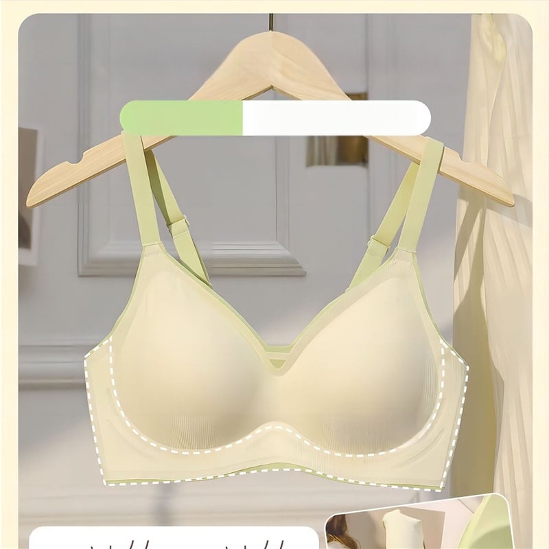 Bešuvine rinnahoidja nailonist, 3/4 kauss, ilma terasrõngast, fikseeritud topeltrihmad, tagant kolm konksu rida (Nailon; 3/4 kauss; ilma terasrõngast; fikseeritud topeltrihmad; tagant kolm konksu rida)