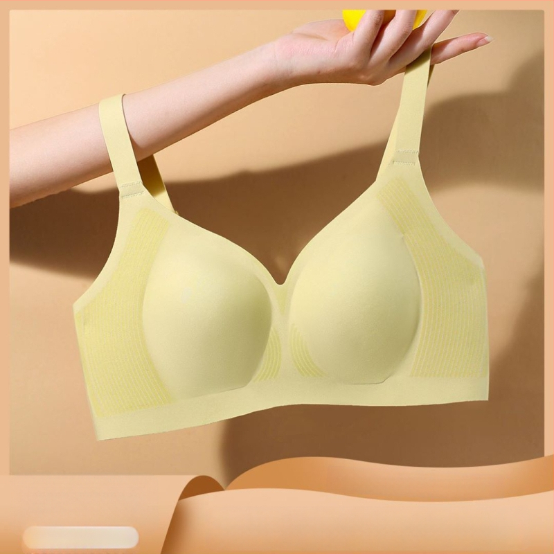 Sutien fără cusături pentru bust mare — fără sârmă, susținere, anti-cădere, cupe turnate ultra-subțiri, bretele reglabile