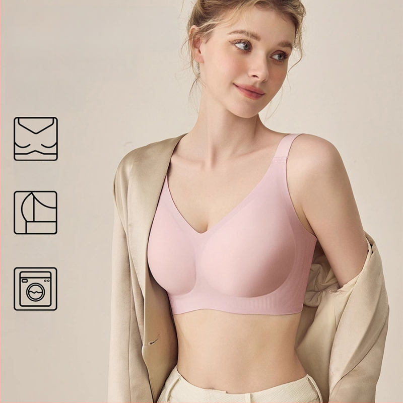 Sileda push-up rinnahoidja suve mudel, nähtamatu all, õhukesed mold cups, fikseeritud topeltõlad, tagant neli konksuregistrit, nailon koos spandex voodriga 30–50%