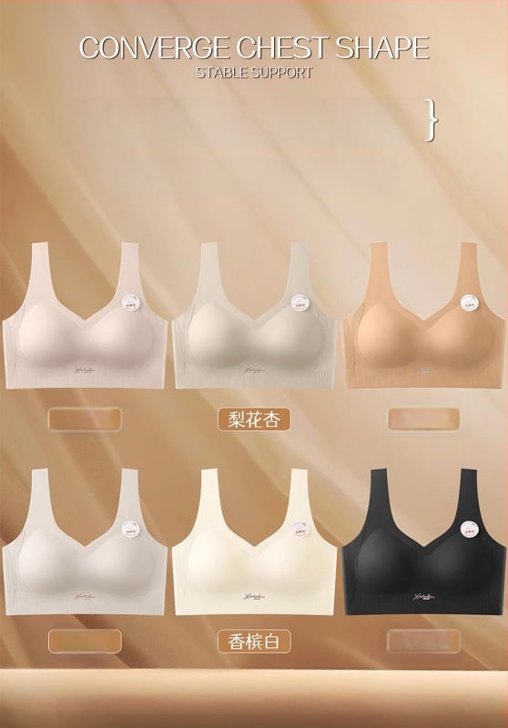 Sutiens ar 3/4 kupu, plānas veidotas kāji no sūnas, neilona audums, fiksētas dubultās siksnas, elpojošs, bezšuvju atbalsts