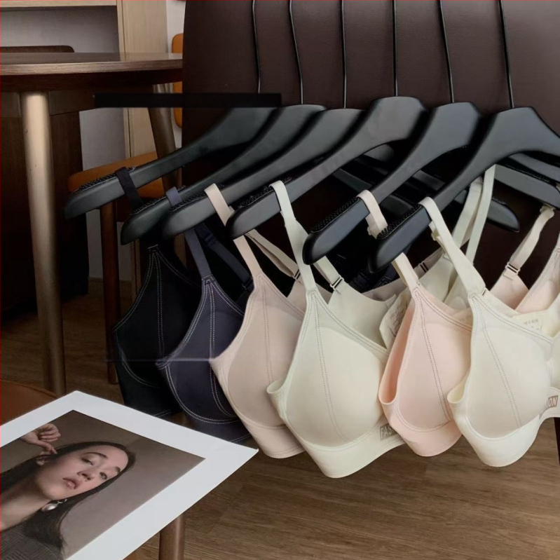 Yanrou Sutien din nailon fără cusături pentru susținere, cu cupă subțire modelată și suport lateral