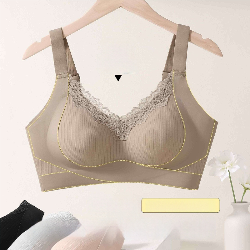 Rinnahoidja ülemise toega, 3/4 kauss, õhukesed vormitud kausid, fikseeritud õlapaelad, selja nelja rea konksu sulgemine