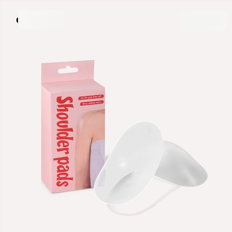 Silikonski jastučić za ramena, nevidljiv i proziran, pravokutnim dizajnom, debeli, protuklizni, unisex, bez šavova
