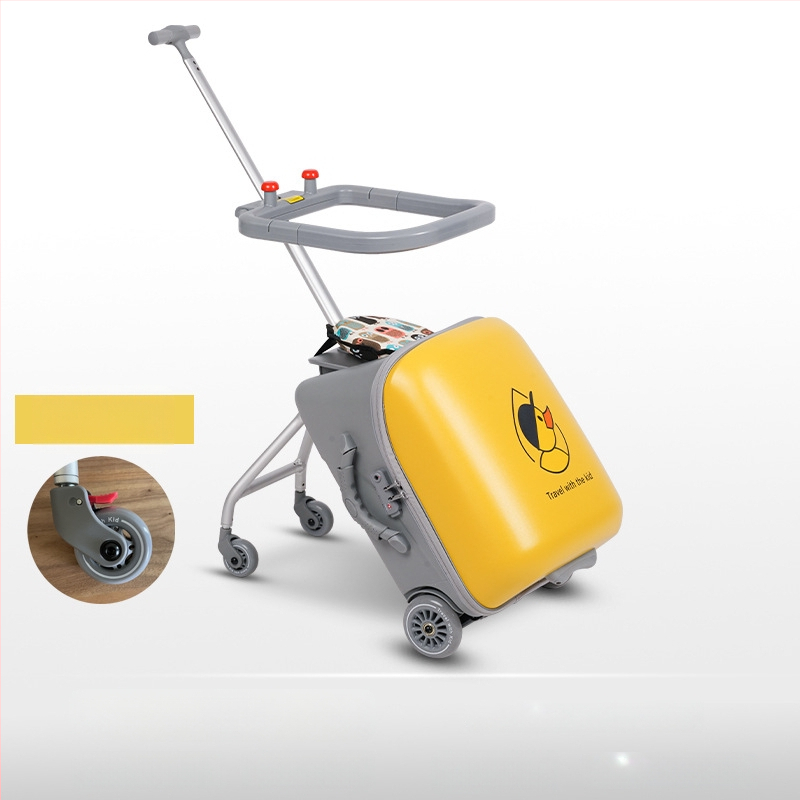 QBOX dječji prtljag za sjedenje na putovanju – otvaranje na zip, TSA kombinacijski lokot, PC materijal, univerzalni kotačići, 4,5 kg