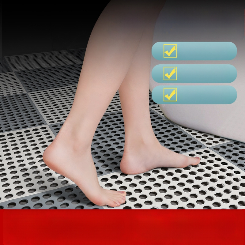 Plastmasas savienojamās paklājiņas vannas istabai un virtuvei, griežami pēc izmēra, pretslīdoši, ūdensizturīgi