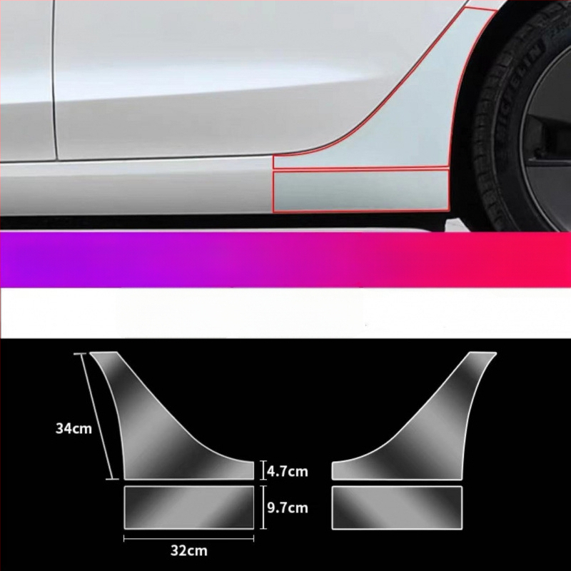 Folie TPU de protecție a ușii din spate pentru Tesla Model Y și Model 3 — compatibilă, garanție de 1 an
