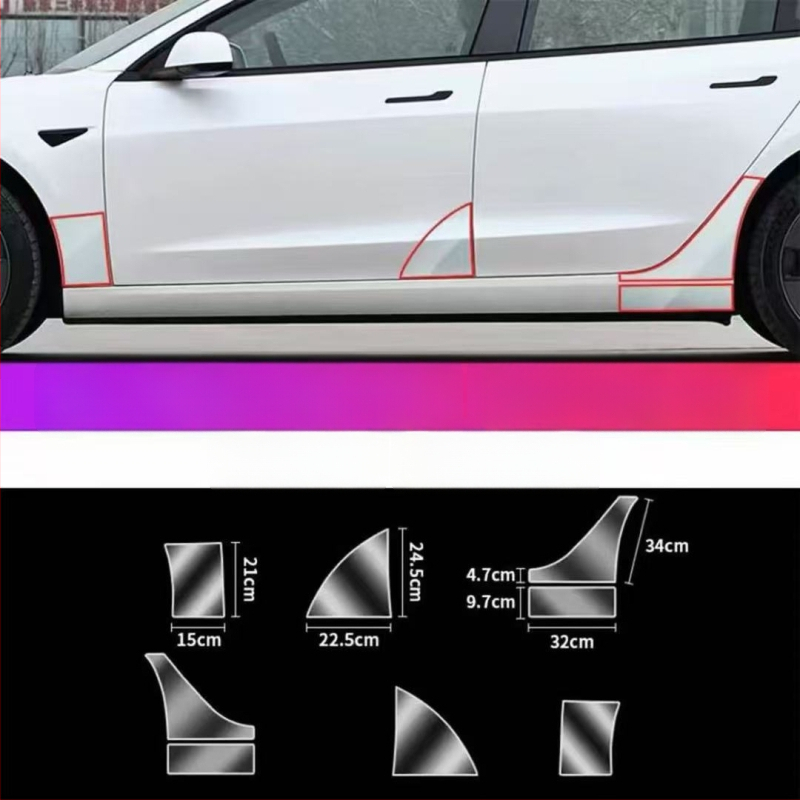 Folie TPU de protecție a ușii din spate pentru Tesla Model Y și Model 3 — compatibilă, garanție de 1 an