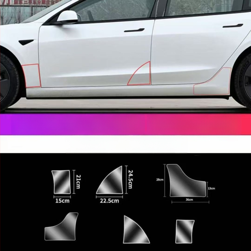 Folie TPU de protecție a ușii din spate pentru Tesla Model Y și Model 3 — compatibilă, garanție de 1 an