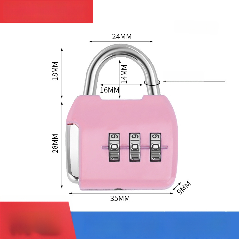 Karikatūras paroles mehāniska aizslēga skapis un bagāžai – cinka sakausējums, slēdzenes stieņa biezums 3.7 mm, stieņa attālums 11 mm, modelis yx-kkmms, mūsdienīgs minimālisma stils