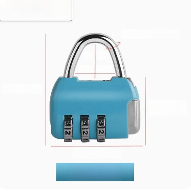 Karikatūras paroles mehāniska aizslēga skapis un bagāžai – cinka sakausējums, slēdzenes stieņa biezums 3.7 mm, stieņa attālums 11 mm, modelis yx-kkmms, mūsdienīgs minimālisma stils