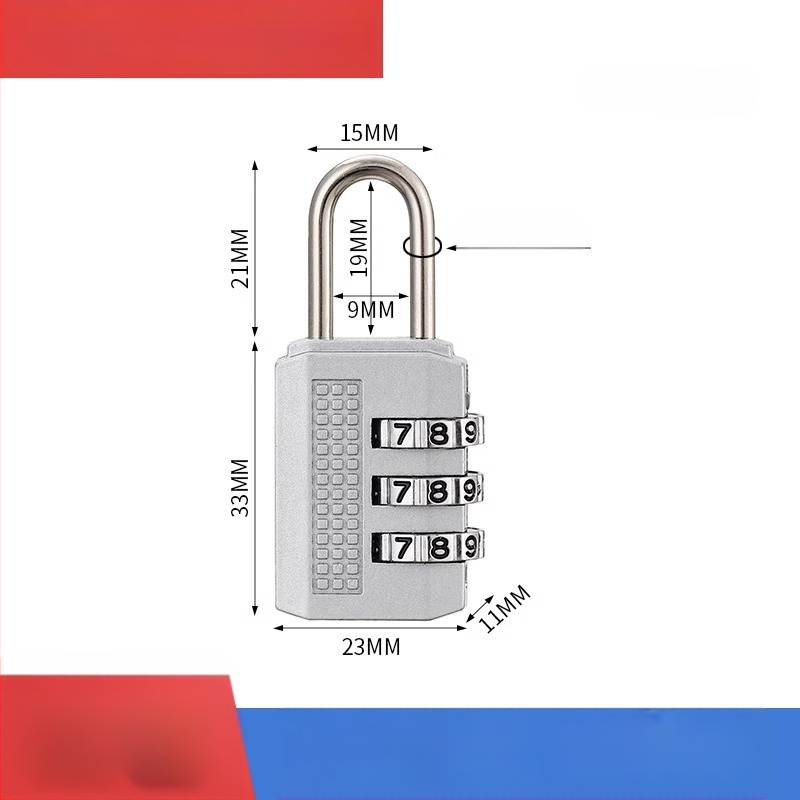 Karikatūras paroles mehāniska aizslēga skapis un bagāžai – cinka sakausējums, slēdzenes stieņa biezums 3.7 mm, stieņa attālums 11 mm, modelis yx-kkmms, mūsdienīgs minimālisma stils