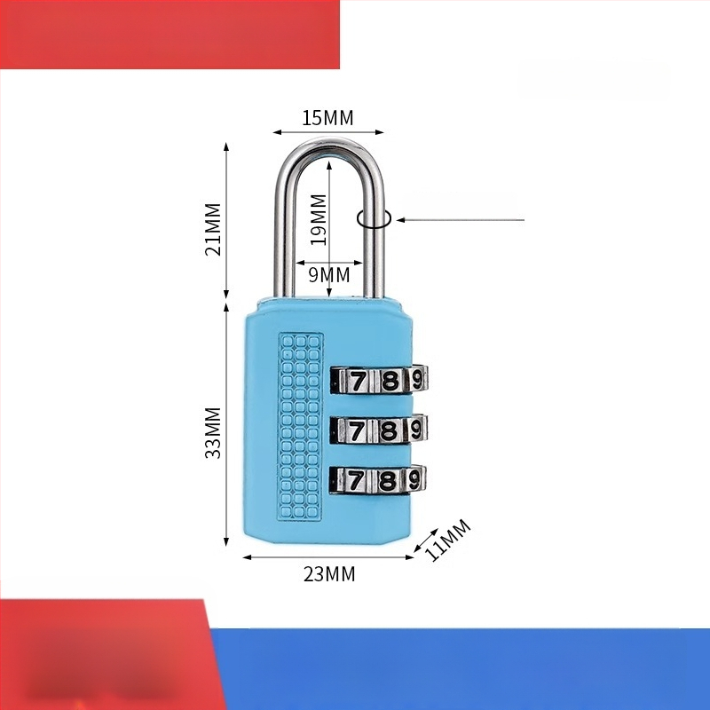 Karikatūras paroles mehāniska aizslēga skapis un bagāžai – cinka sakausējums, slēdzenes stieņa biezums 3.7 mm, stieņa attālums 11 mm, modelis yx-kkmms, mūsdienīgs minimālisma stils