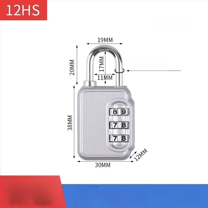 Karikatūras paroles mehāniska aizslēga skapis un bagāžai – cinka sakausējums, slēdzenes stieņa biezums 3.7 mm, stieņa attālums 11 mm, modelis yx-kkmms, mūsdienīgs minimālisma stils