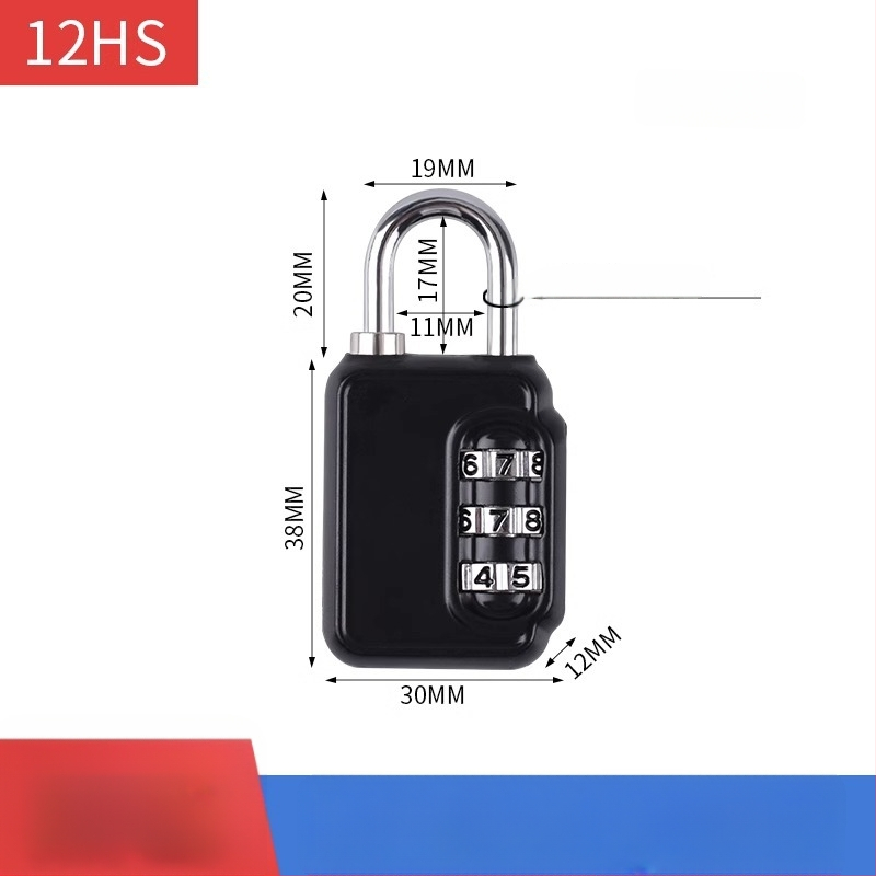 Karikatūras paroles mehāniska aizslēga skapis un bagāžai – cinka sakausējums, slēdzenes stieņa biezums 3.7 mm, stieņa attālums 11 mm, modelis yx-kkmms, mūsdienīgs minimālisma stils