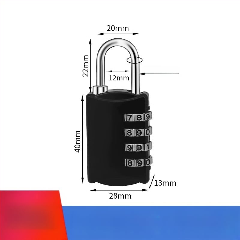 Karikatūras paroles mehāniska aizslēga skapis un bagāžai – cinka sakausējums, slēdzenes stieņa biezums 3.7 mm, stieņa attālums 11 mm, modelis yx-kkmms, mūsdienīgs minimālisma stils