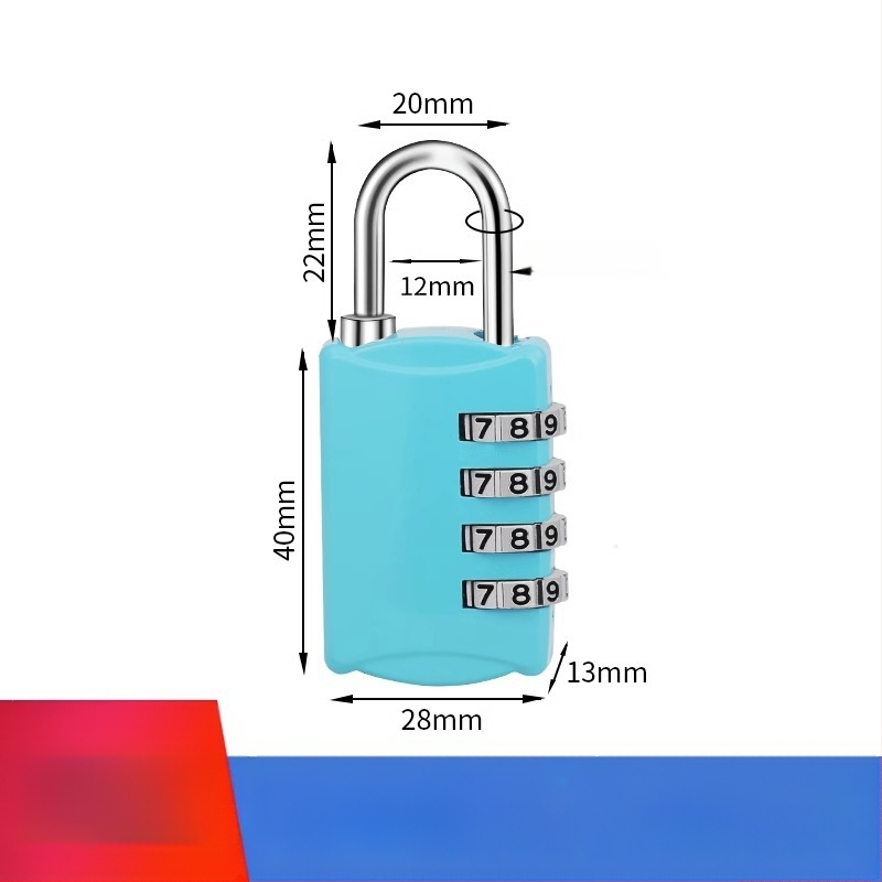 Karikatūras paroles mehāniska aizslēga skapis un bagāžai – cinka sakausējums, slēdzenes stieņa biezums 3.7 mm, stieņa attālums 11 mm, modelis yx-kkmms, mūsdienīgs minimālisma stils