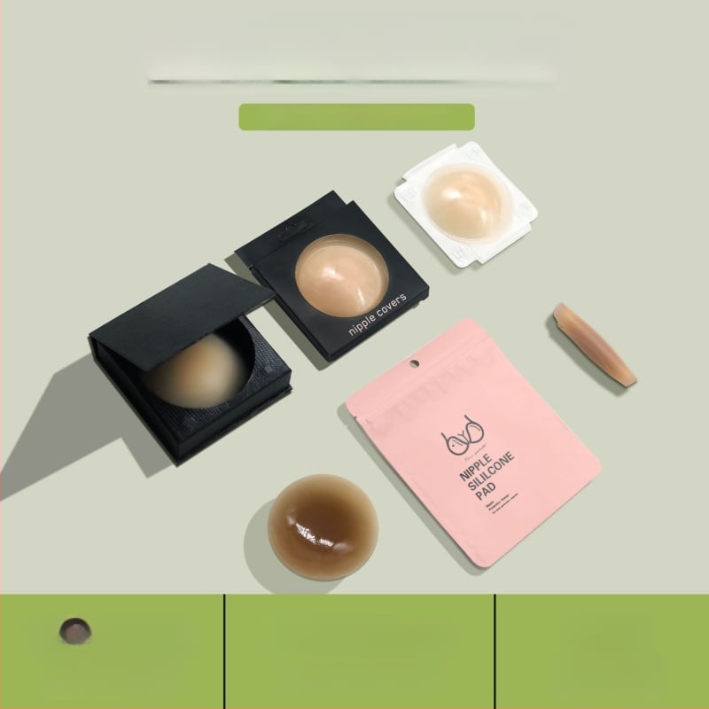 Patch de sân siliconic, autoadeziv, invizibil și fără urme, subțire, formă rotundă a mamelonului, luciu lucios