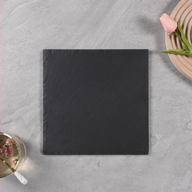 Looduslik šlatsi akmeenplaat, ebakorrapärase kujuga, mikrolainetega sobiv, hotellitoid