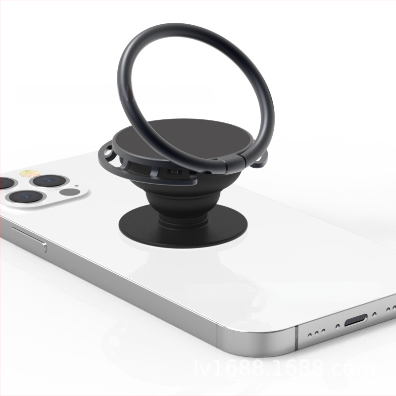 Držač za telefon s prstenastim držačem i mehanizamom zračnog jastuka, teleskopski sklopivi stolni stalak za uspravni zaslon, cinkova legura