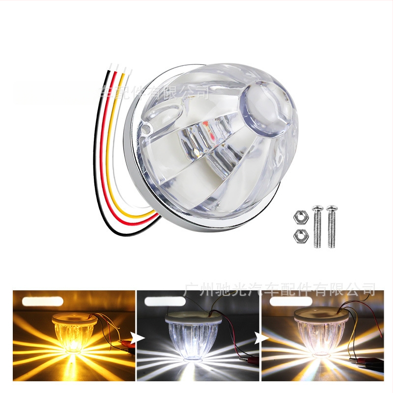 Automobilio LED šoninės šviesos – Watermelon lamp with stand, 3W, 12-30V, 0.2A, tvirtinimas prie šasijos varžtais