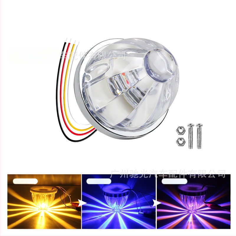 Automobilio LED šoninės šviesos – Watermelon lamp with stand, 3W, 12-30V, 0.2A, tvirtinimas prie šasijos varžtais