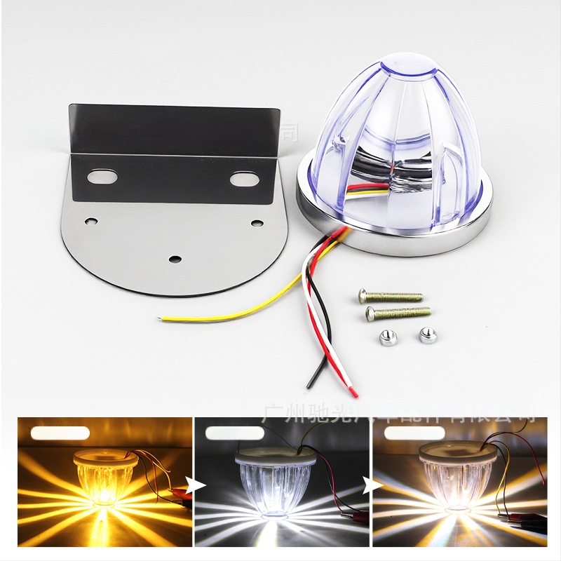 Automobilio LED šoninės šviesos – Watermelon lamp with stand, 3W, 12-30V, 0.2A, tvirtinimas prie šasijos varžtais