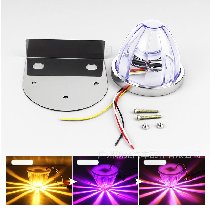 Automobilio LED šoninės šviesos – Watermelon lamp with stand, 3W, 12-30V, 0.2A, tvirtinimas prie šasijos varžtais