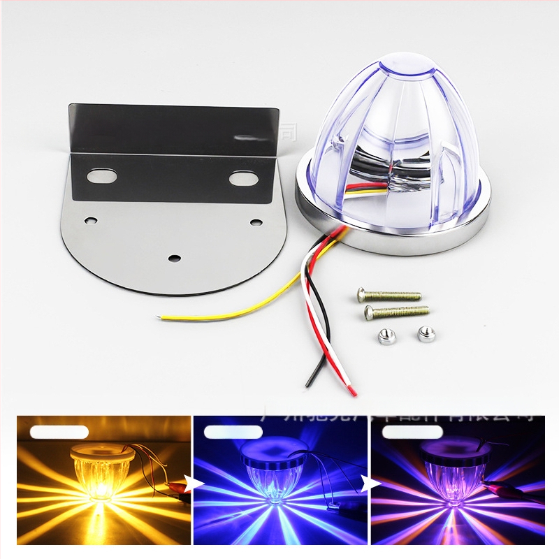 Automobilio LED šoninės šviesos – Watermelon lamp with stand, 3W, 12-30V, 0.2A, tvirtinimas prie šasijos varžtais