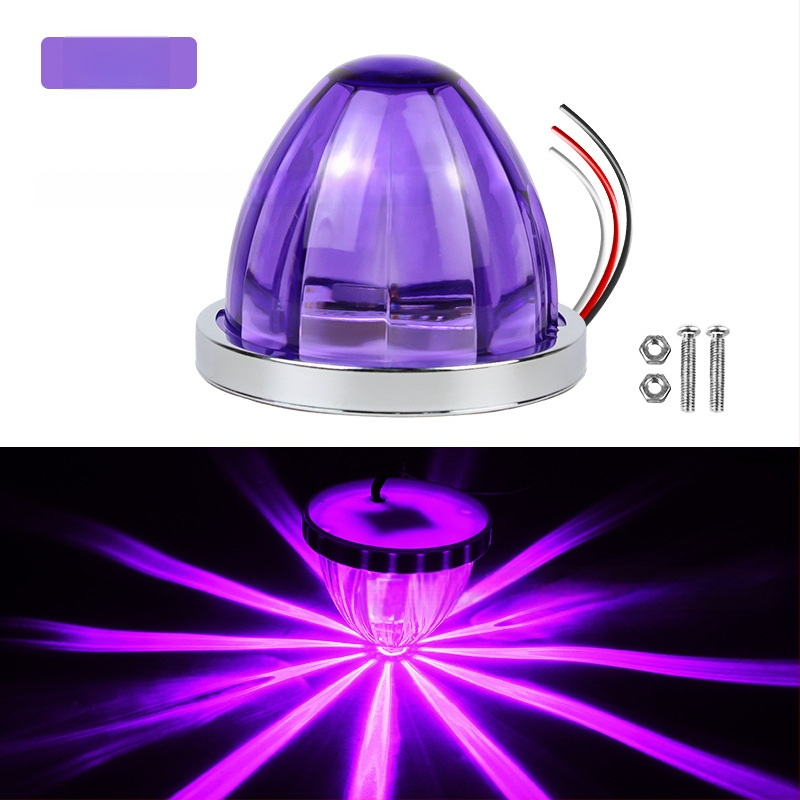 Automobilio LED šoninės šviesos – Watermelon lamp with stand, 3W, 12-30V, 0.2A, tvirtinimas prie šasijos varžtais