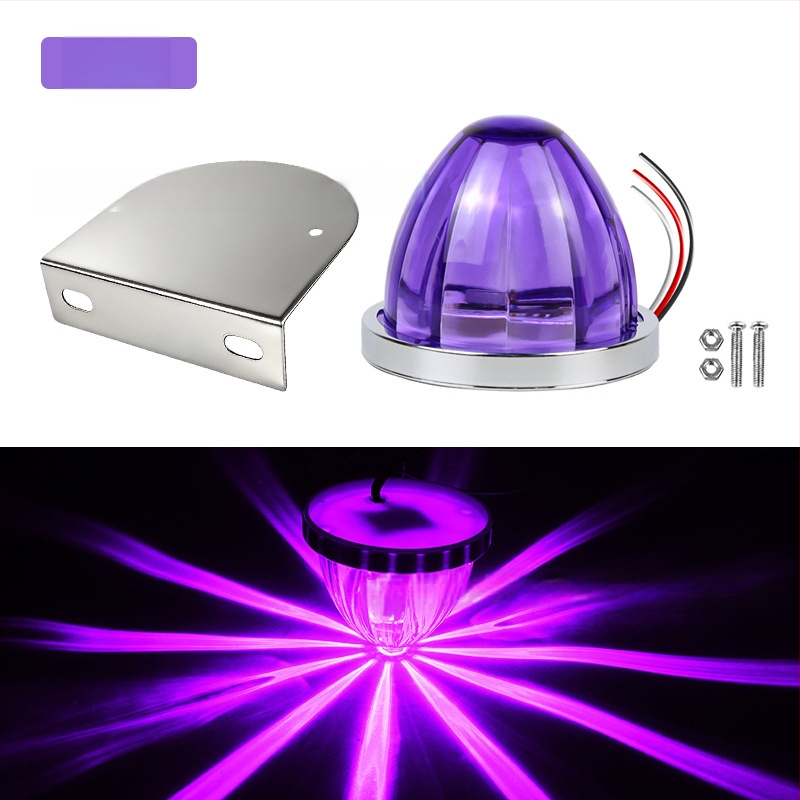 Automobilio LED šoninės šviesos – Watermelon lamp with stand, 3W, 12-30V, 0.2A, tvirtinimas prie šasijos varžtais