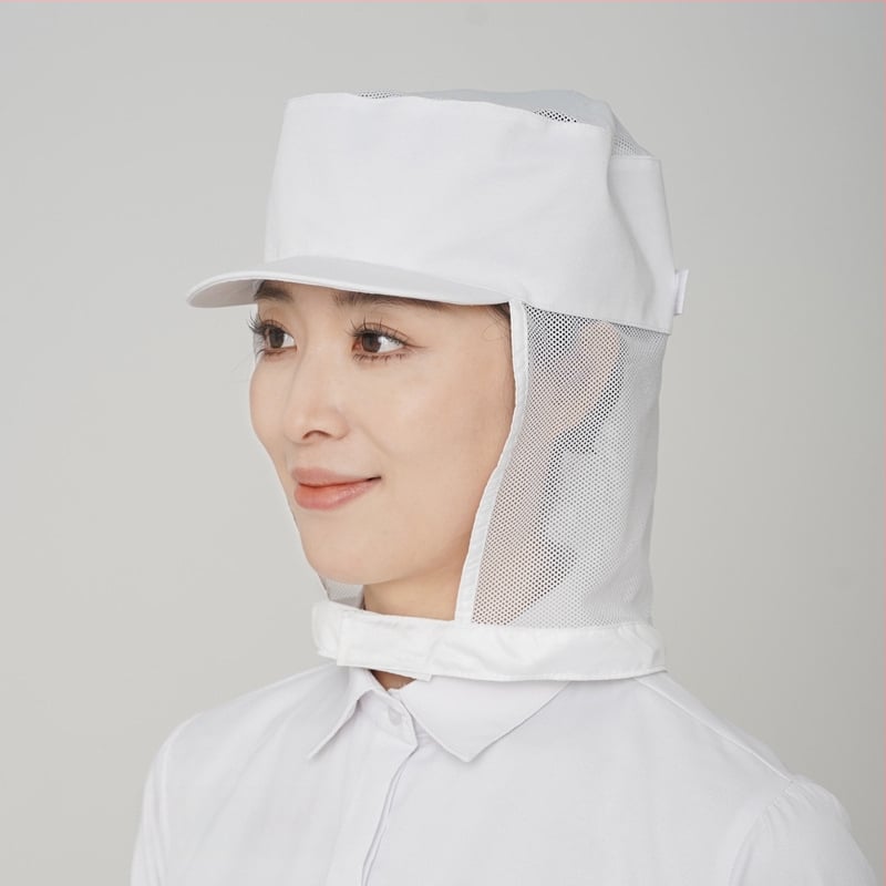 Sievietes elpojoša kokvilnas higiēniskā cepure pārtikas darbnīcai ar izšūtu logotipu, korejiešu stilā, plakana galvas daļa, īsa mala