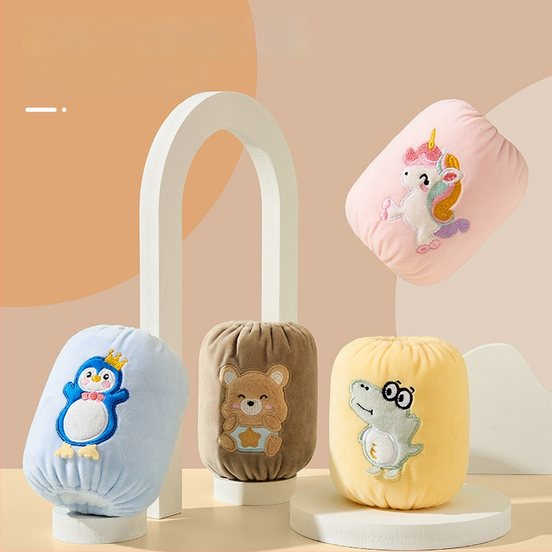 Bērnu rokas piedurknes ar karikatūru rakstu, pret traipu, poliesters, izšūšana, rudens un ziemas sezonai