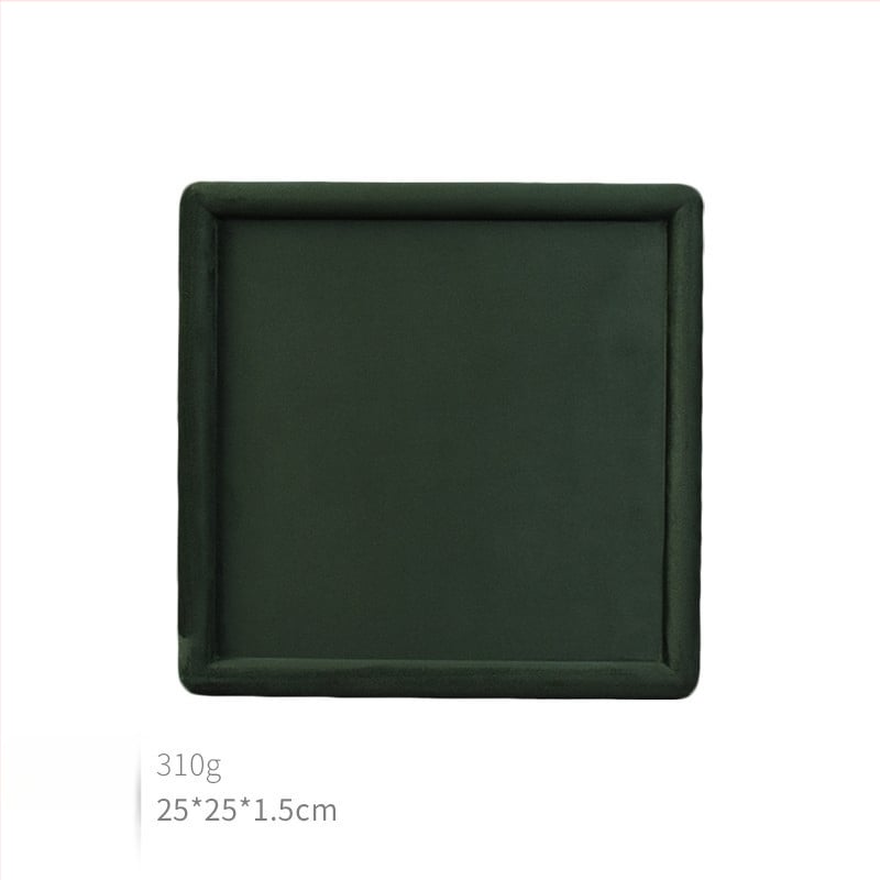 Raft de afișaj pentru bijuterii din velur de oaie, design tip plăci, un singur nivel – Zhongmeida