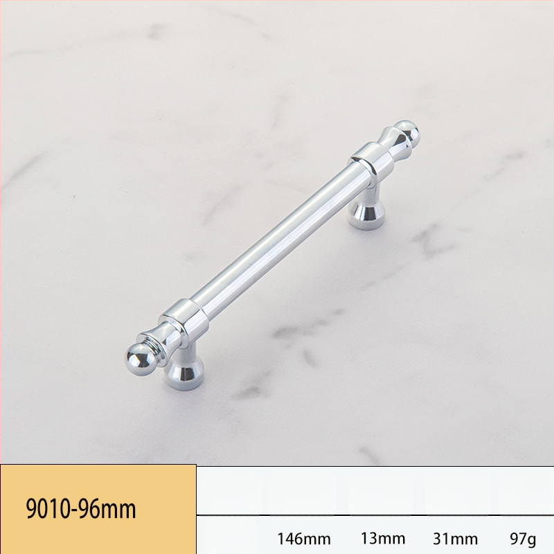 Skapja un garderobes durvju rokturis, modelis 3666, cinka sakausējums, elektroplatinga pārklājums, itāļu minimālisma stils, vienas atvēruma montāža