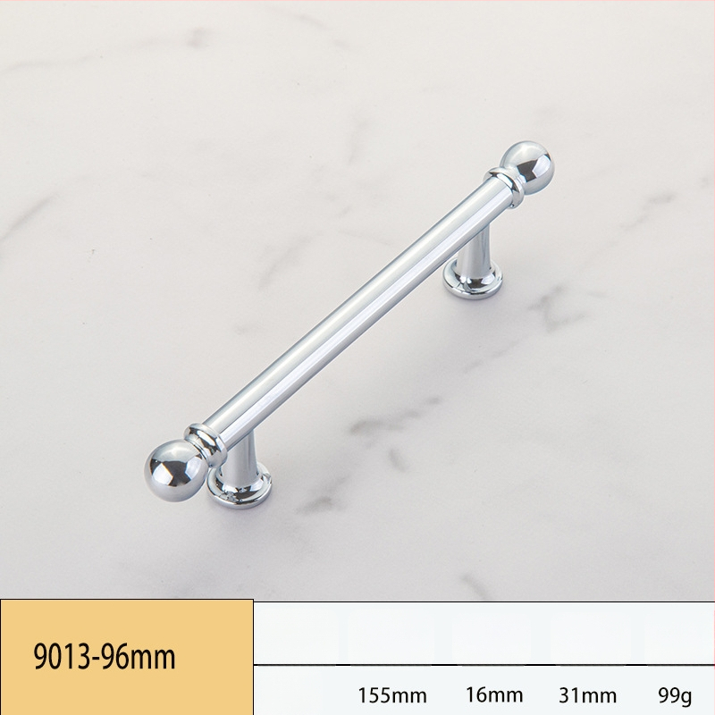 Skapja un garderobes durvju rokturis, modelis 3666, cinka sakausējums, elektroplatinga pārklājums, itāļu minimālisma stils, vienas atvēruma montāža