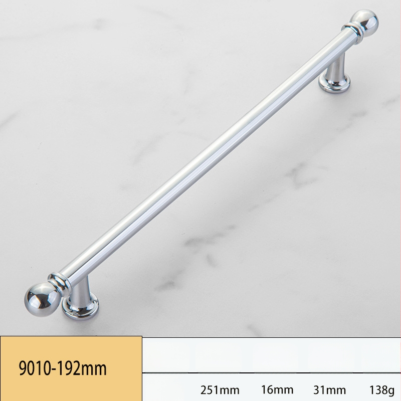 Skapja un garderobes durvju rokturis, modelis 3666, cinka sakausējums, elektroplatinga pārklājums, itāļu minimālisma stils, vienas atvēruma montāža