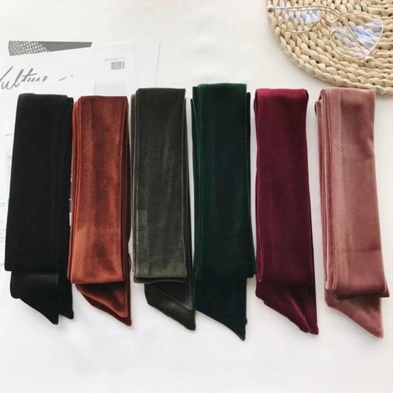 Velvētā šalles aksesuārs ar loku siksnu, plāns šalle; materiāls: velvēt/polisteris; sezona: pavasaris; izlaišanas gads: 2021