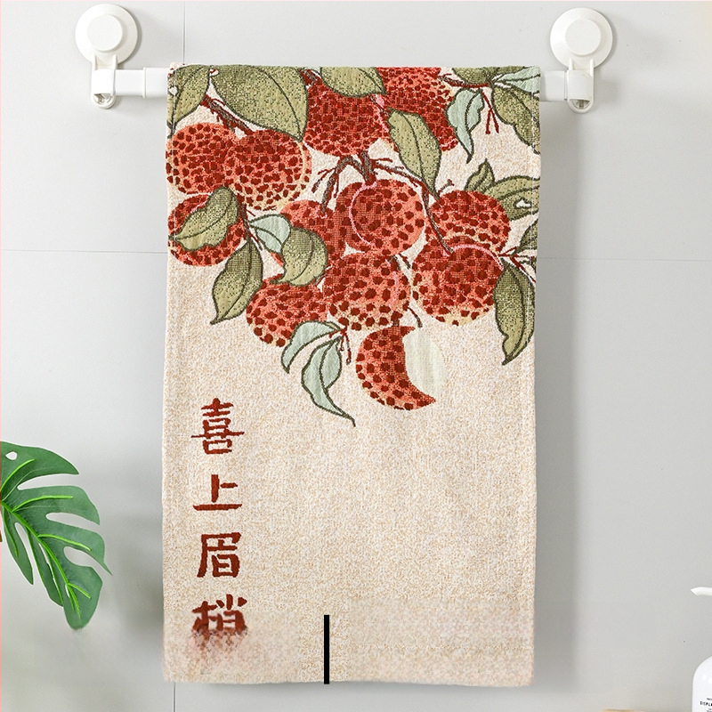 Prosop de față din bumbac 100% – țesătură Jacquard 40 pliuri, 100–120 g, pentru adulți și copii